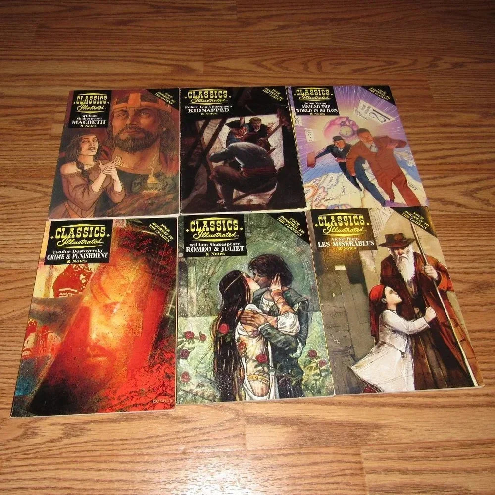 CLASSICS ILLUSTRATED Set 6 books~Shakespeare+more!